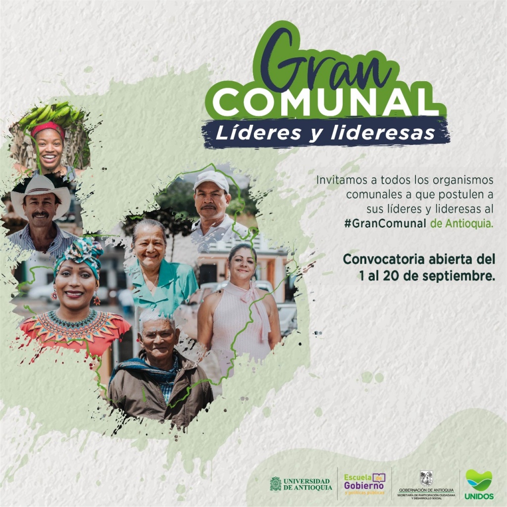 Antioquia Busca el Gran Líder o Lideresa Comunal 2020