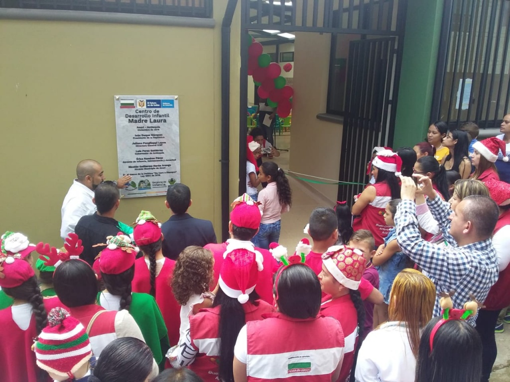 El nuevo Centro de Desarrollo Infantil Madre Laura  abre sus puertas en Anorí