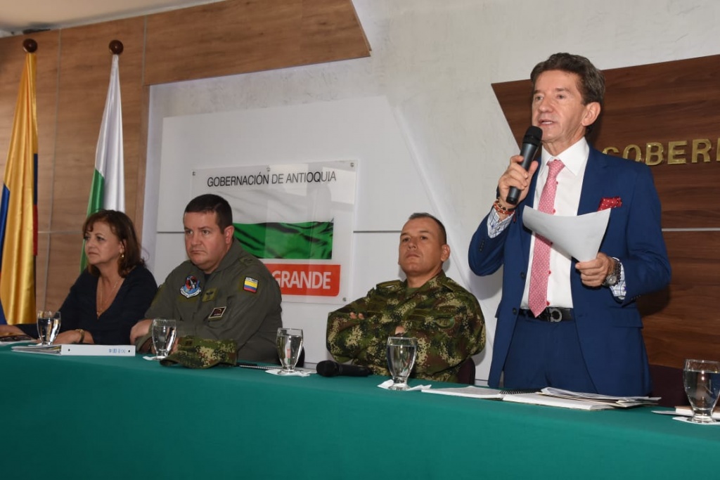 Intervención pietada del gobernador Luis Pérez Gutiérrez Consejo de seguridad