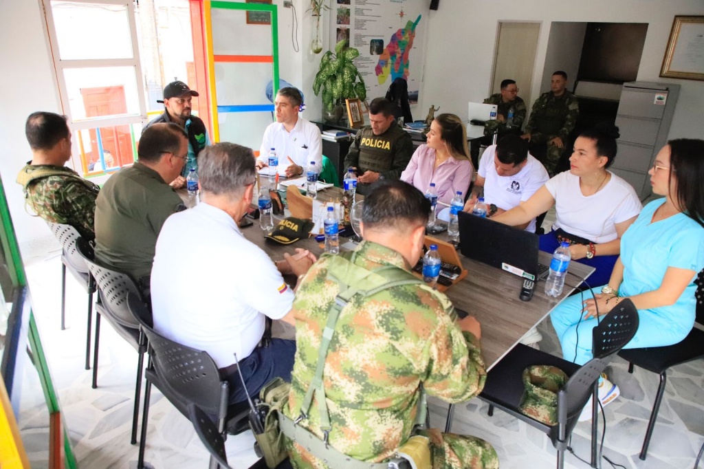 Gobernación de Antioquia lideró Consejo de Seguridad en Briceño