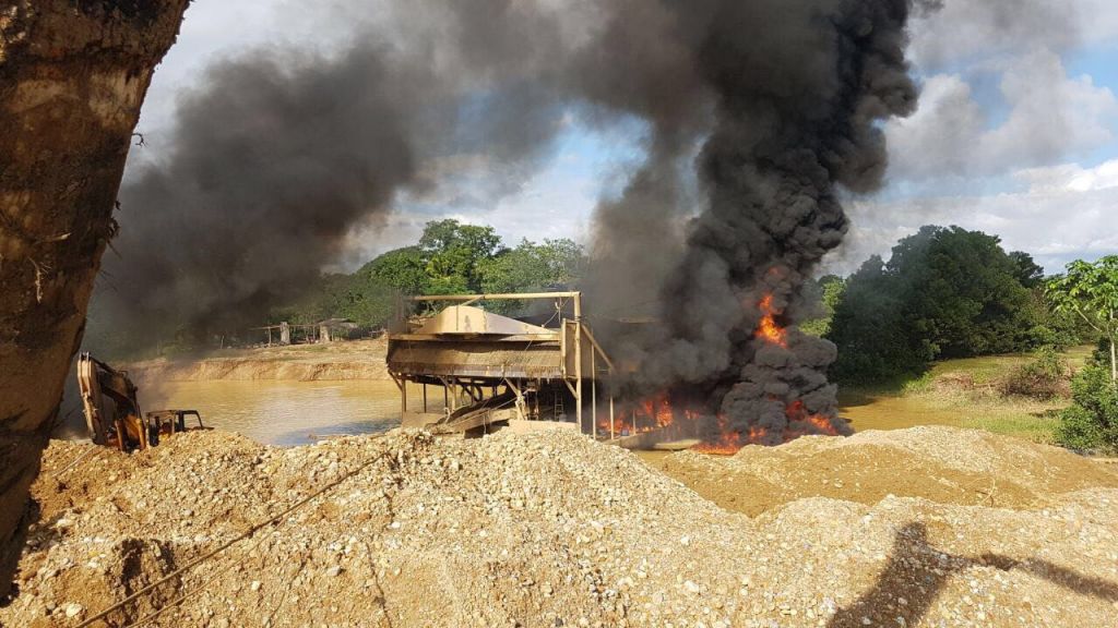 Destruido material utilizado para minería ilegal en Antioquia
