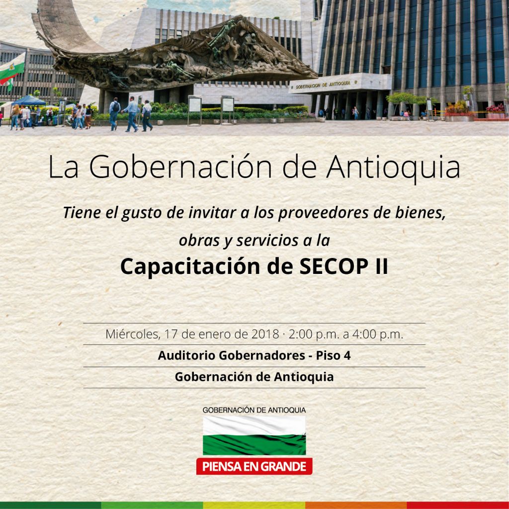 Invitación capacitación Secop II