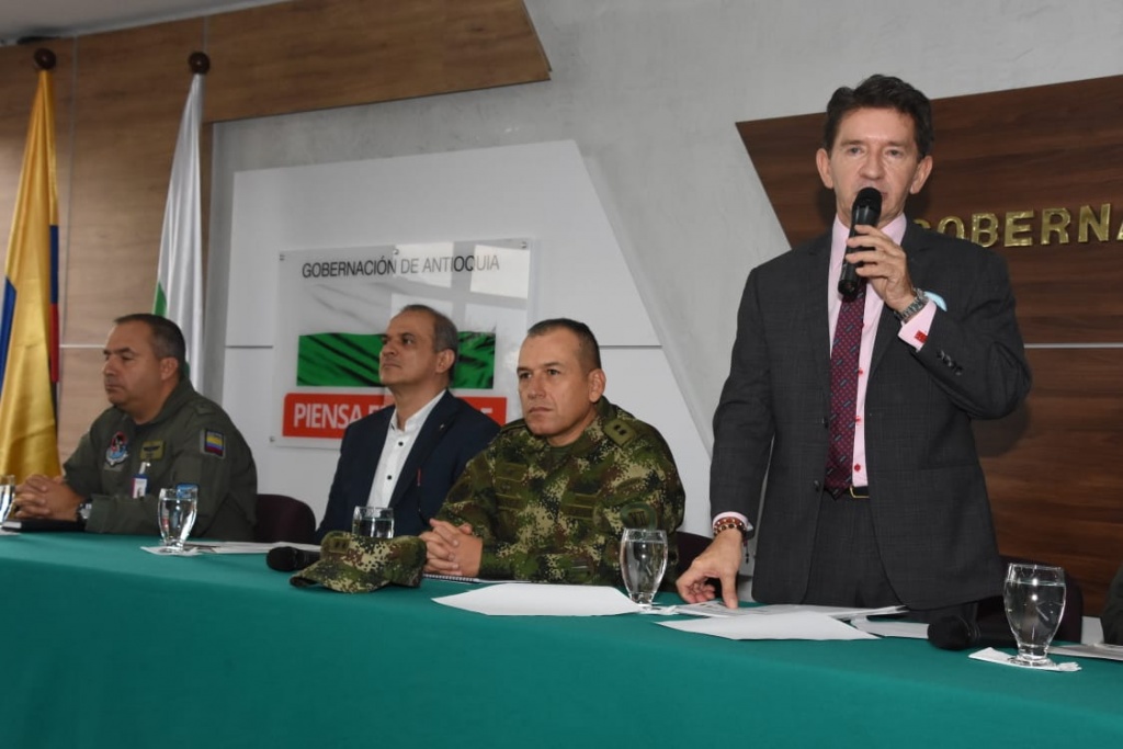 Intervención pietada del gobernador LUIS PÉREZ GUITÉRREZ En Consejo de seguridad