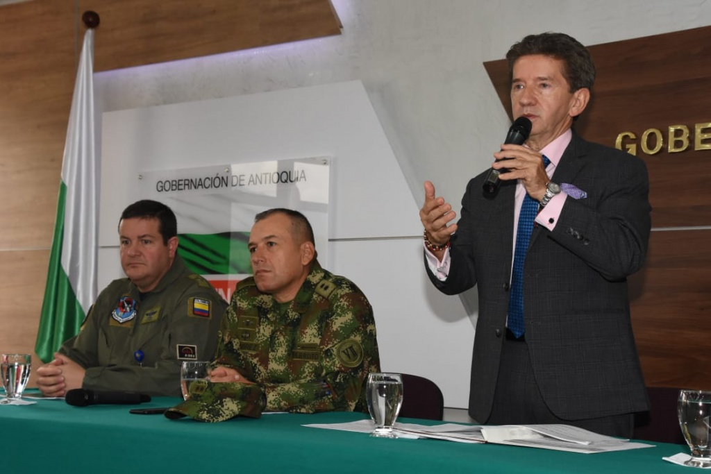 Julio 30 de 2019 Intervención pietada del gobernador Luis Pérez Gutiérrez Consejo de seguridad