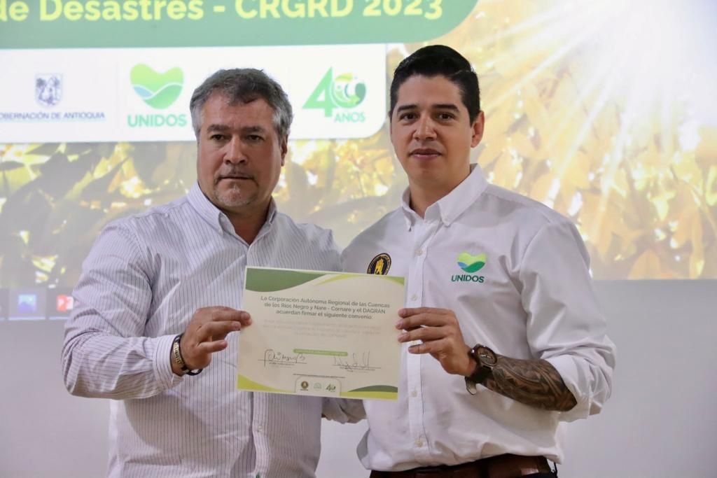 Dagran y Cornare firmaron convenio para fortalecer capacidad de respuesta de 26 municipios durante temporada de menos lluvias y el fenómeno de El Niño