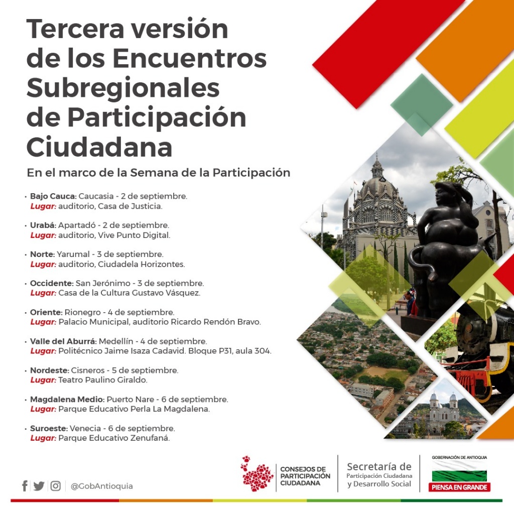 Inicia la tercera versión de los Encuentros Subregionales de Participación Ciudadana en el Departamento