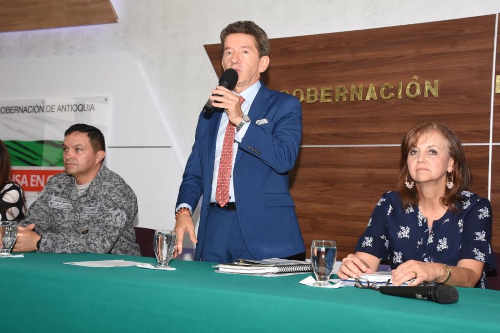 Declaraciones del Gobernador de Antioquia Luis Pérez Gutiérrez, en la rueda de prensa post Consejo de Seguridad del 2 de octubre de 2018