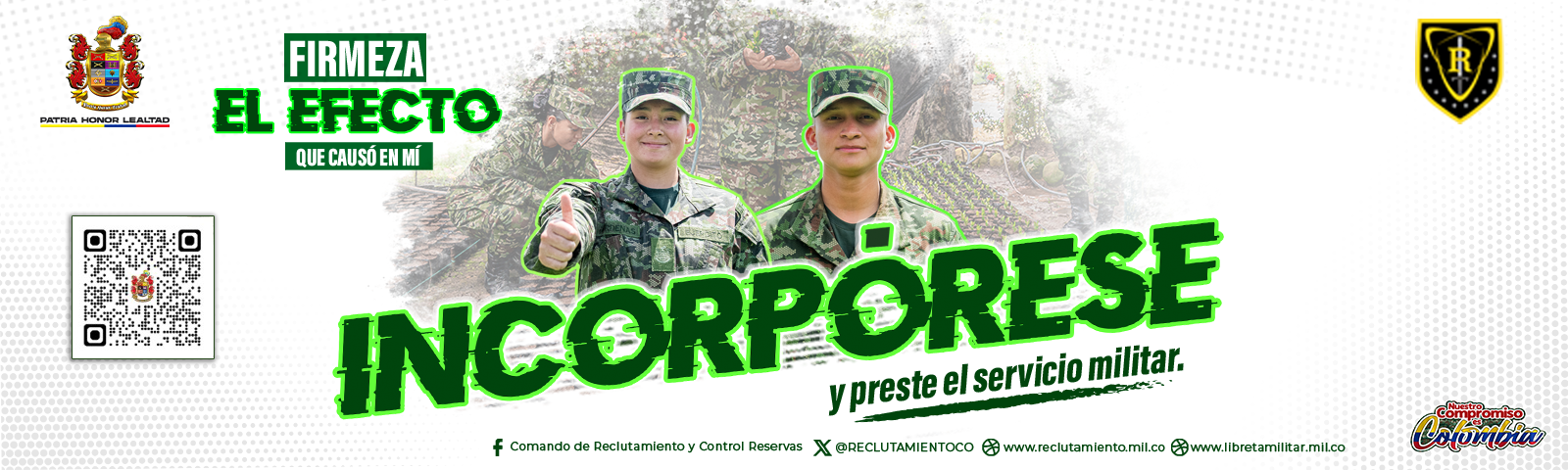 Incorporese ejercito
