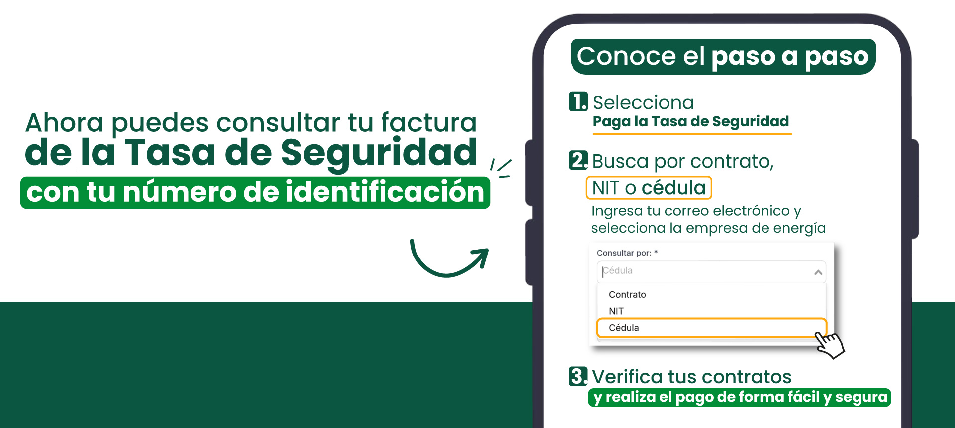 Consulta la factura de la Tasa de Seguridad