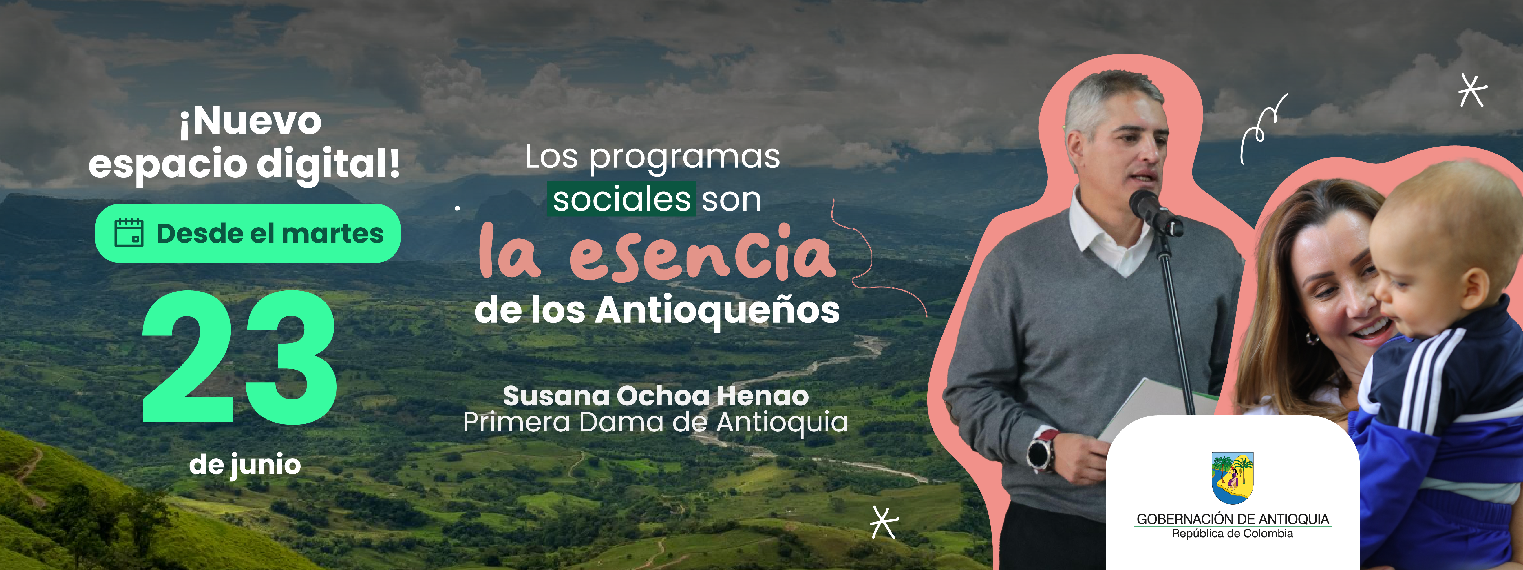 Los programas sociales son la esencia de los Antioqueños