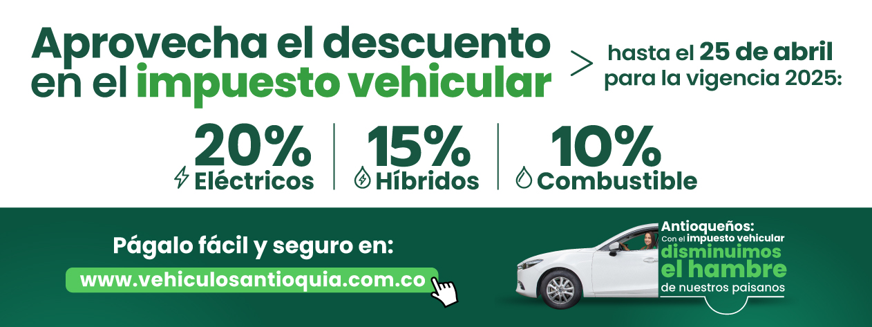 Impuesto vehicular Antioquia 2025 home