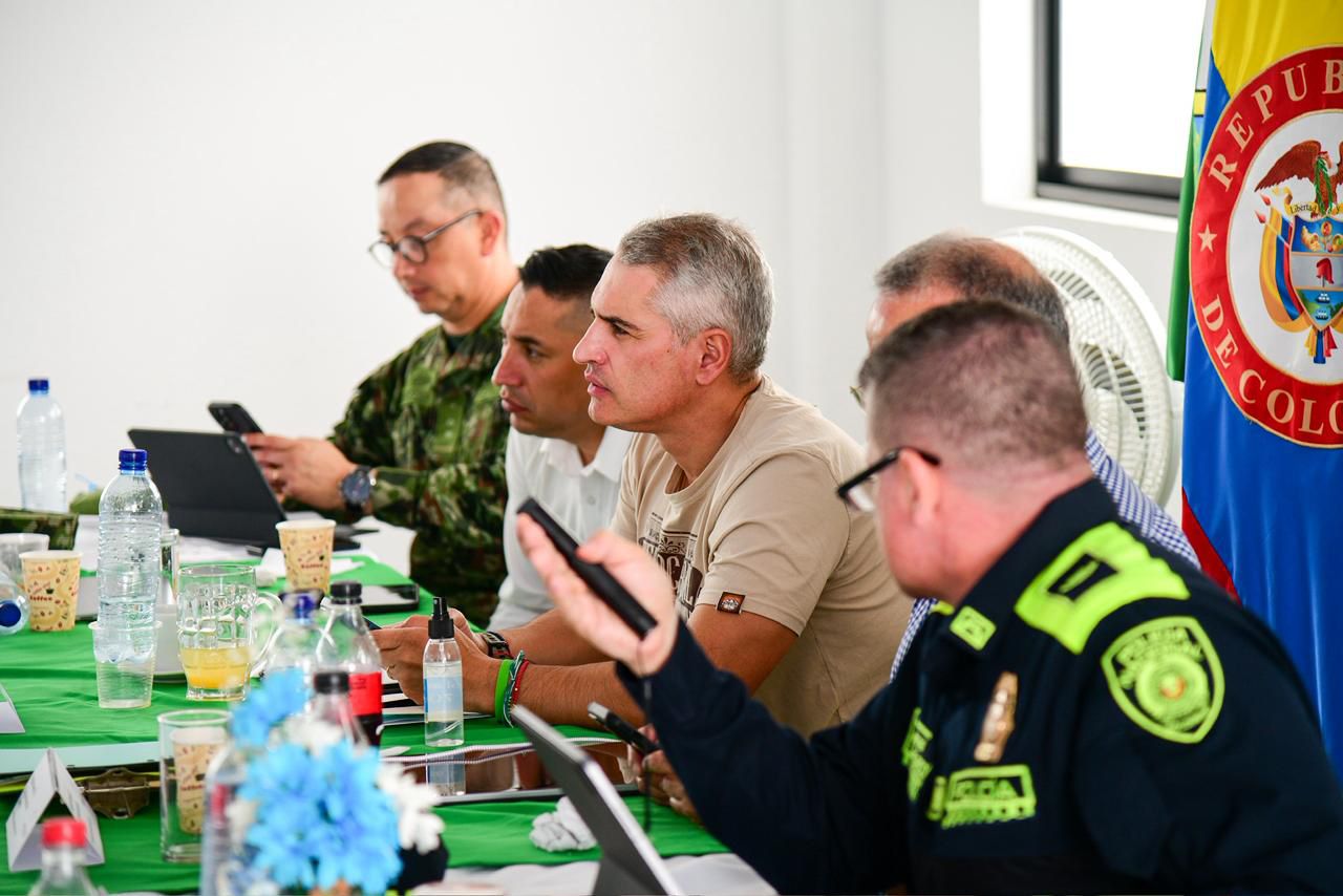 Gobernador Andrés Julián lideró Consejo de Seguridad y Oportunidades Sociales en Caicedo 