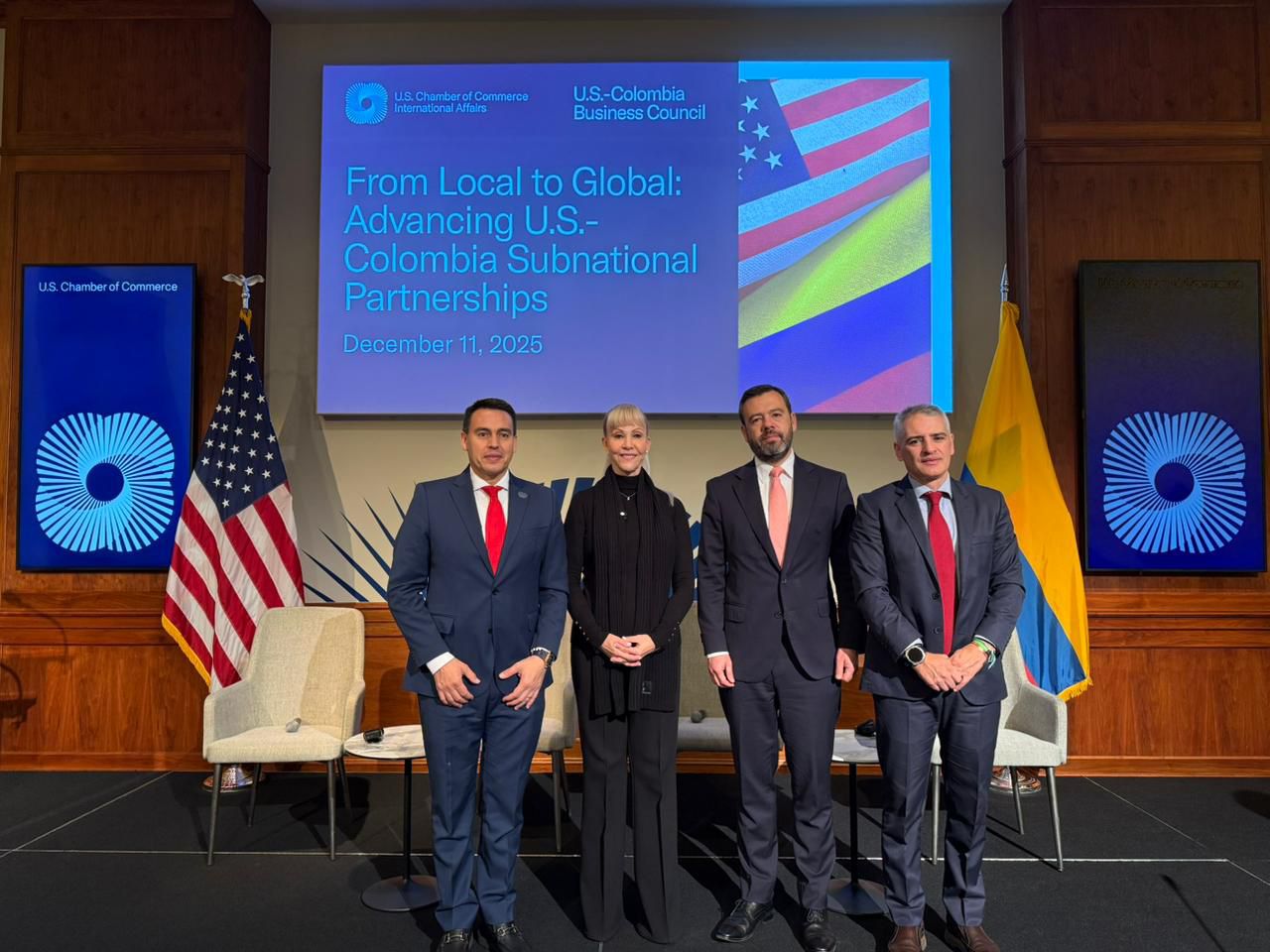 Gobernador Andrés Julián destacó en Washington la necesidad de afianzar la relación con el Gobierno de Estados Unidos para combatir el crimen  