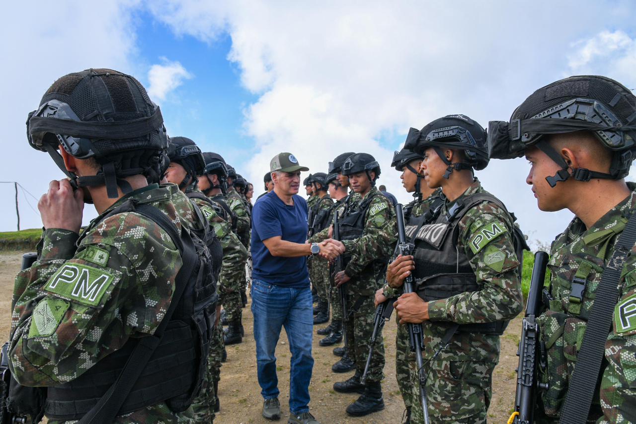 Desde la Base Militar Padre Amaya, el Gobernador Andrés Julián envió mensaje de Navidad a los antioqueños