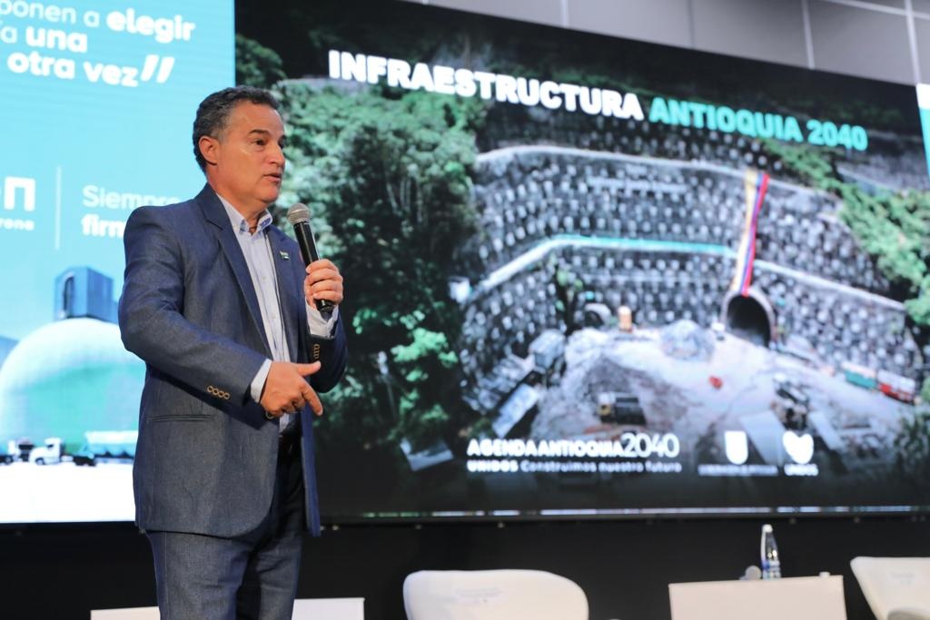 Gobernador de Antioquia presentó los grandes proyectos de infraestructura de Antioquia en el Encuentro de Infraestructura 2023