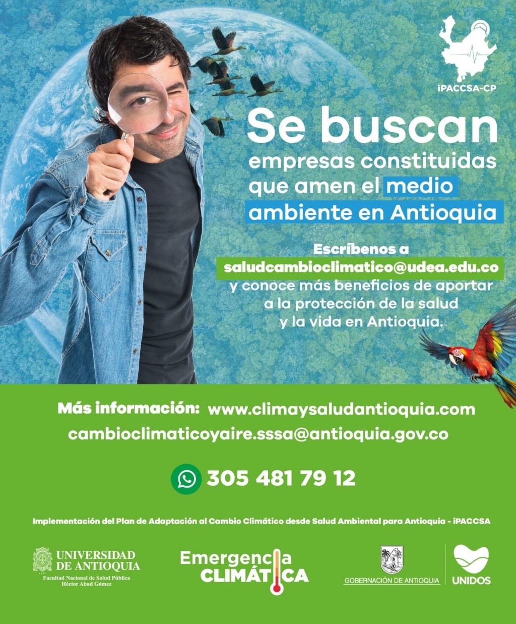 Antioquia convoca empresas que contribuyan al cuidado del medio ambiente