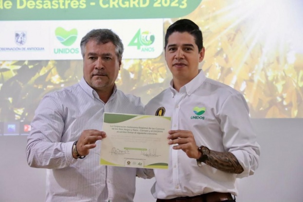Dagran y Cornare firmaron convenio para fortalecer capacidad de respuesta de 26 municipios durante temporada de menos lluvias y el fenómeno de El Niño