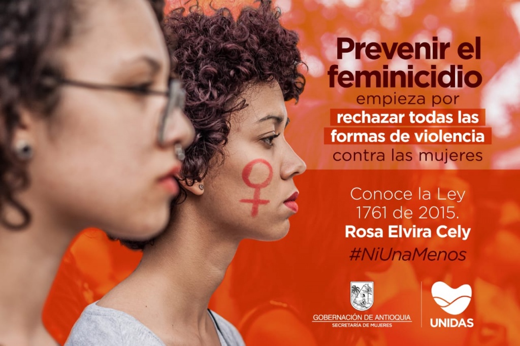 Secretaría de las Mujeres rechaza los feminicidios en Antioquia y se une a la conmemoración de los seis años de la Ley Rosa Elvira Cely.