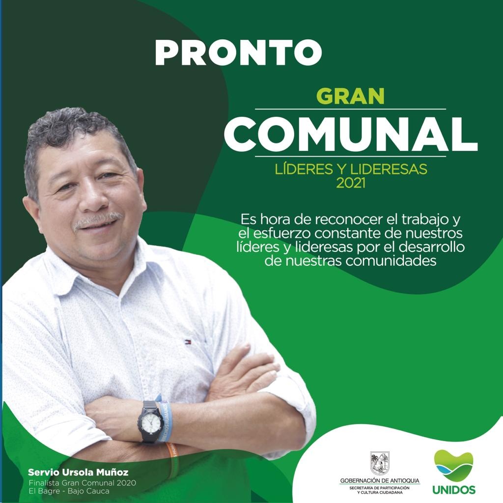 En 2021, la iniciativa “Gran Comunal” elegirá a los líderes y lideresas más destacados de las subregiones de Antioquia